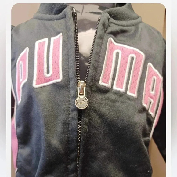Puma 2 Piece Pink & Black Tracksuit  Size 12M - Picture 7 of 7